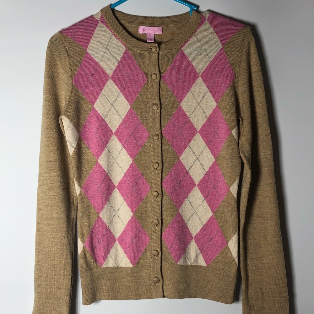 Lilly Pulitzer Argyle Cardigan